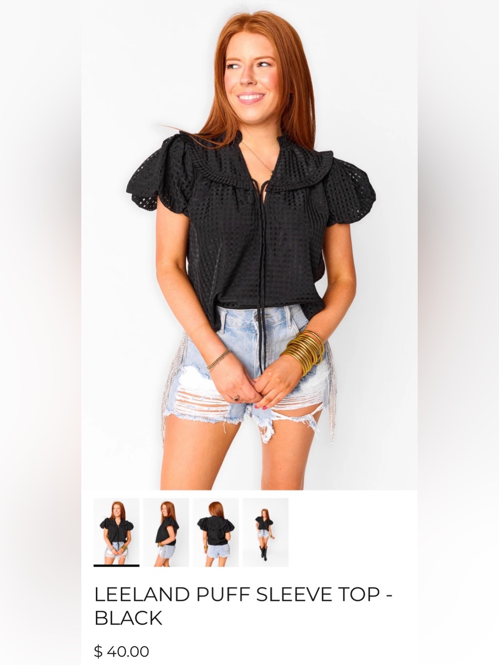 BuddyLove Leeland Puff Sleeve Tee